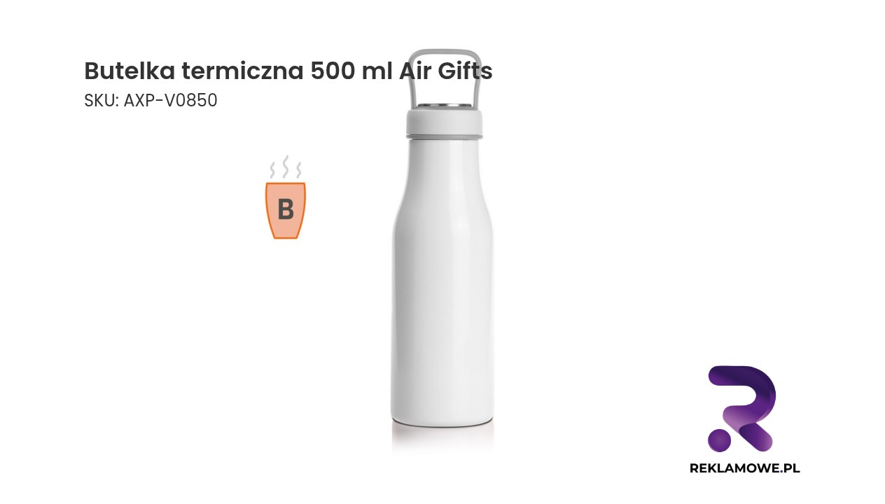 Butelka termiczna 500 ml Air Gifts, pojemnik w zakrętce | Jessica Butelka termiczna 500 ml marki Air Gifts