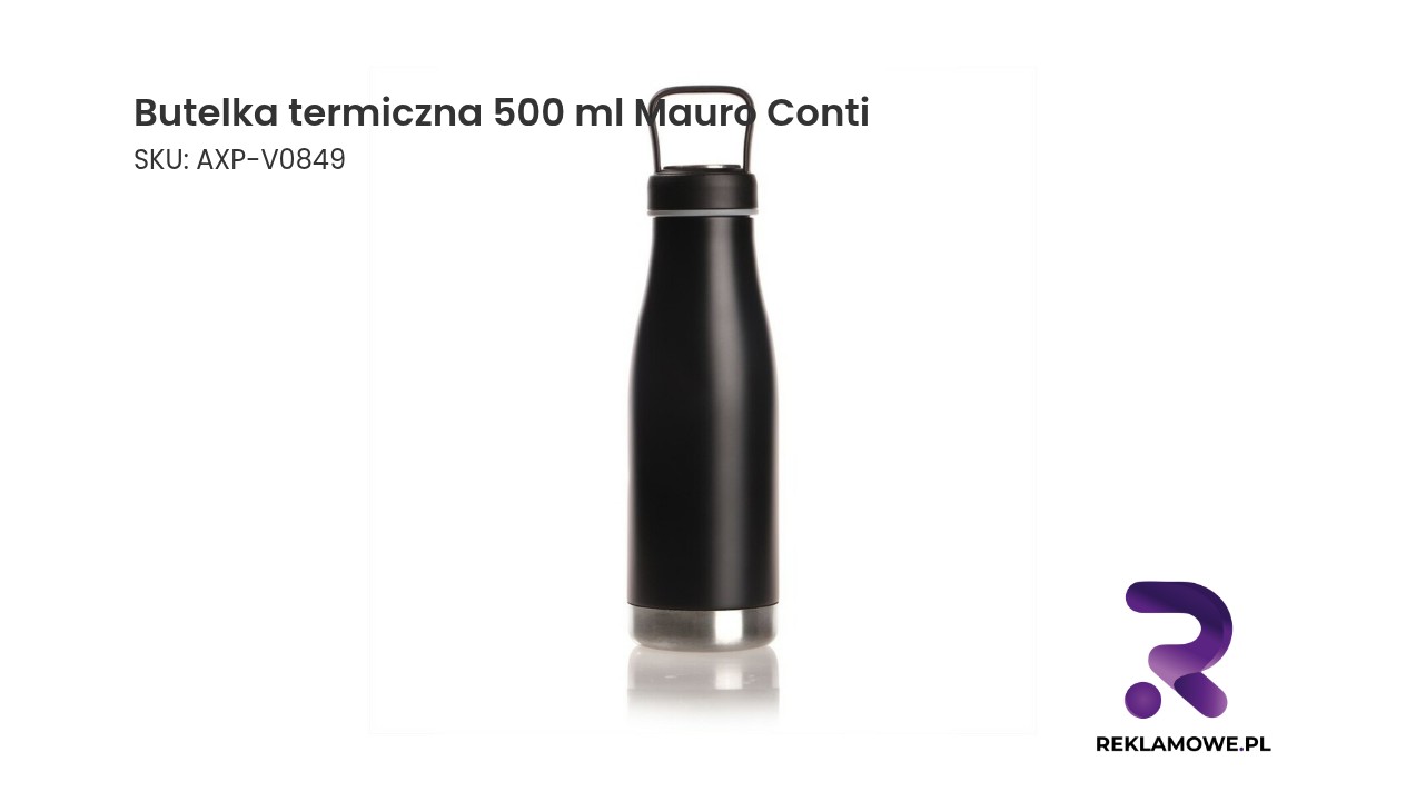 Butelka termiczna 500 ml Mauro Conti, pojemnik w zakrętce | Noah Butelka termiczna 500 ml marki Mauro Conti