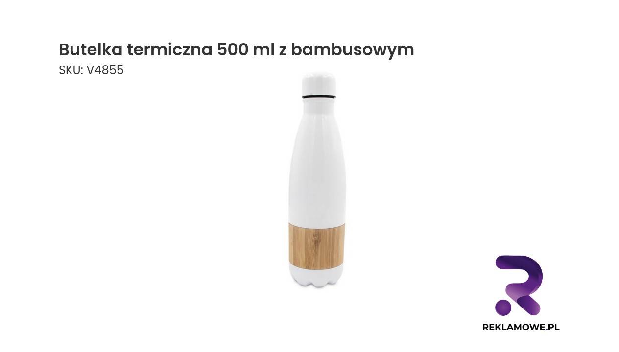 Butelka termiczna 500 ml z bambusowym 1