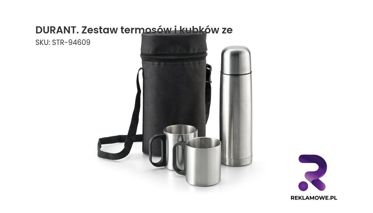 DURANT. Zestaw termosów i kubków ze stali nierdzewnej Zestaw termosów i kubków DURANT