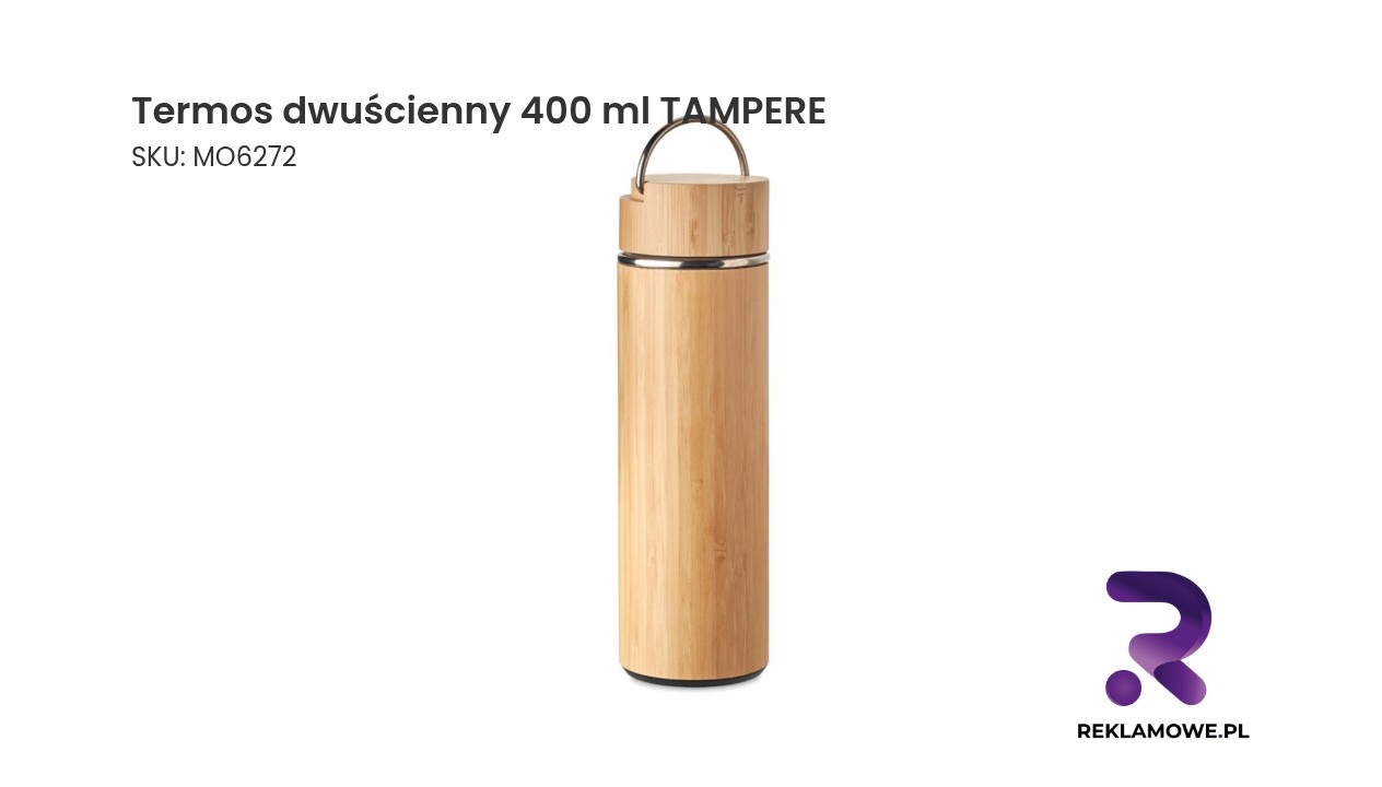 Termos dwuścienny 400 ml TAMPERE Termos dwuścienny TAMPERE o pojemności 400 ml