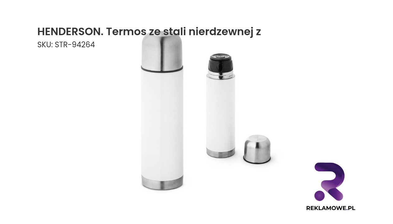HENDERSON. Termos ze stali nierdzewnej z sublimacją 500 ml HENDERSON termos ze stali nierdzewnej - praktyczny bidon termiczny