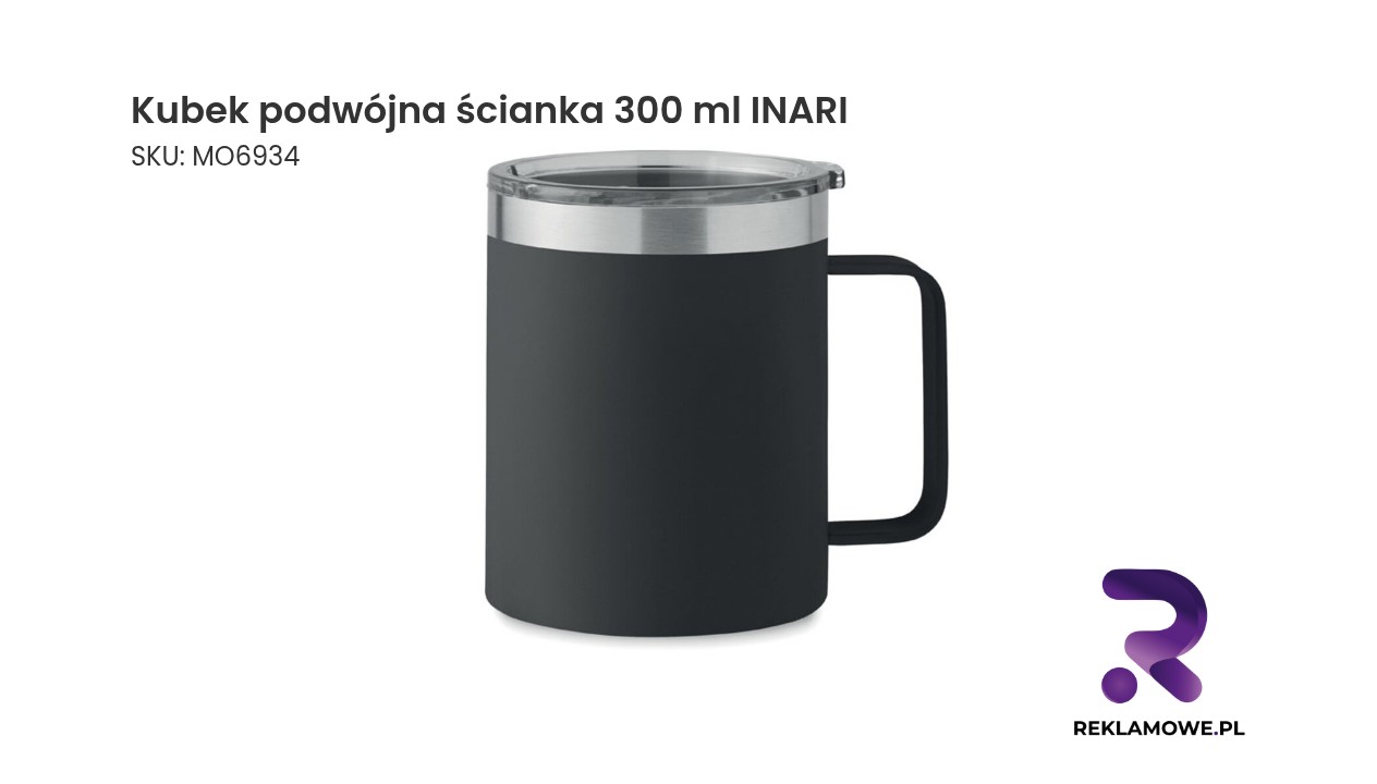 Kubek podwójna ścianka 300 ml INARI Kubek podwójna ścianka 300 ml INARI – nowoczesny kubek termiczny do kawy i herbaty