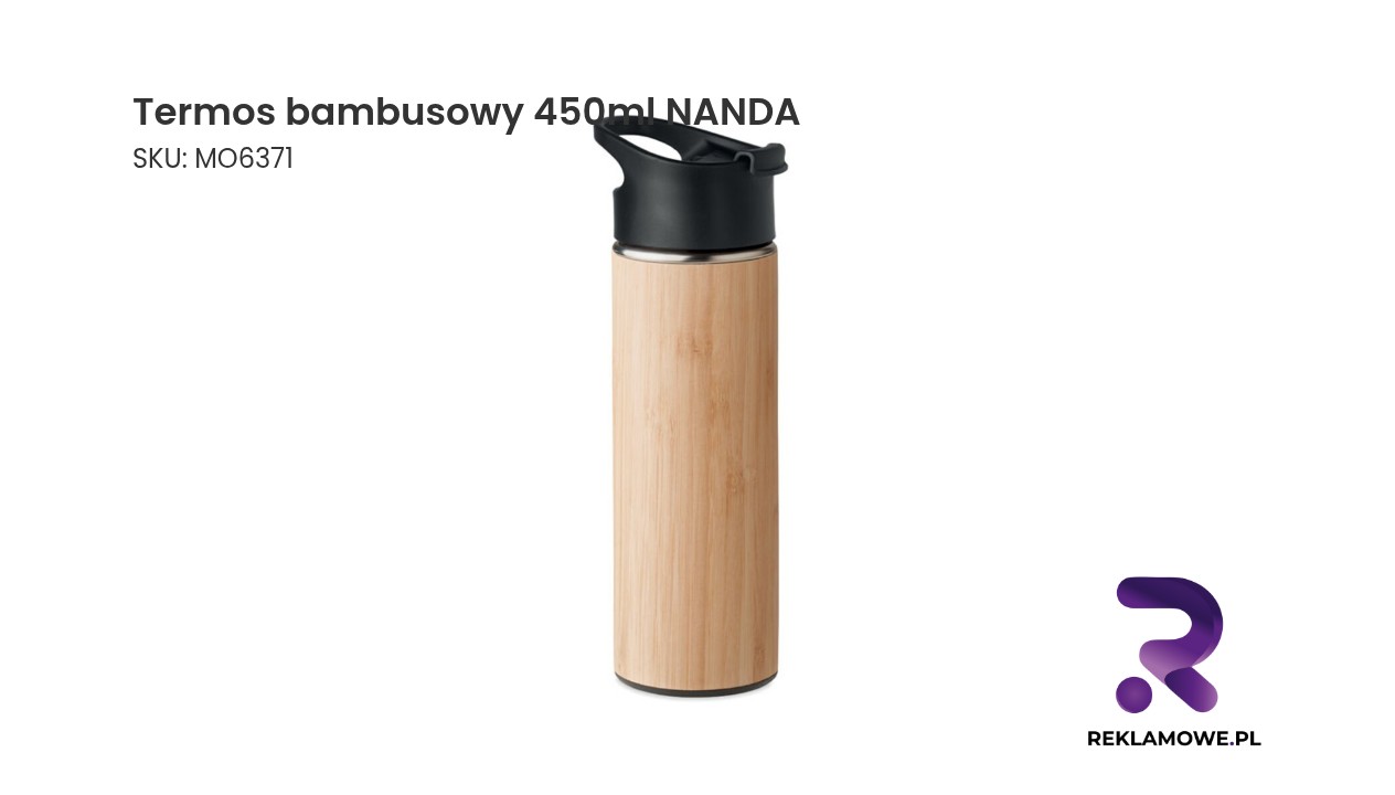 Termos bambusowy NANDA o pojemności 450 ml