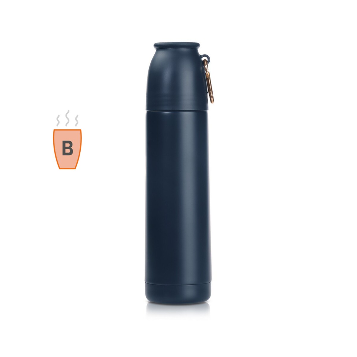 Termos 500 ml Air Gifts z karabińczykiem | Matthew V0851-27_AAA00